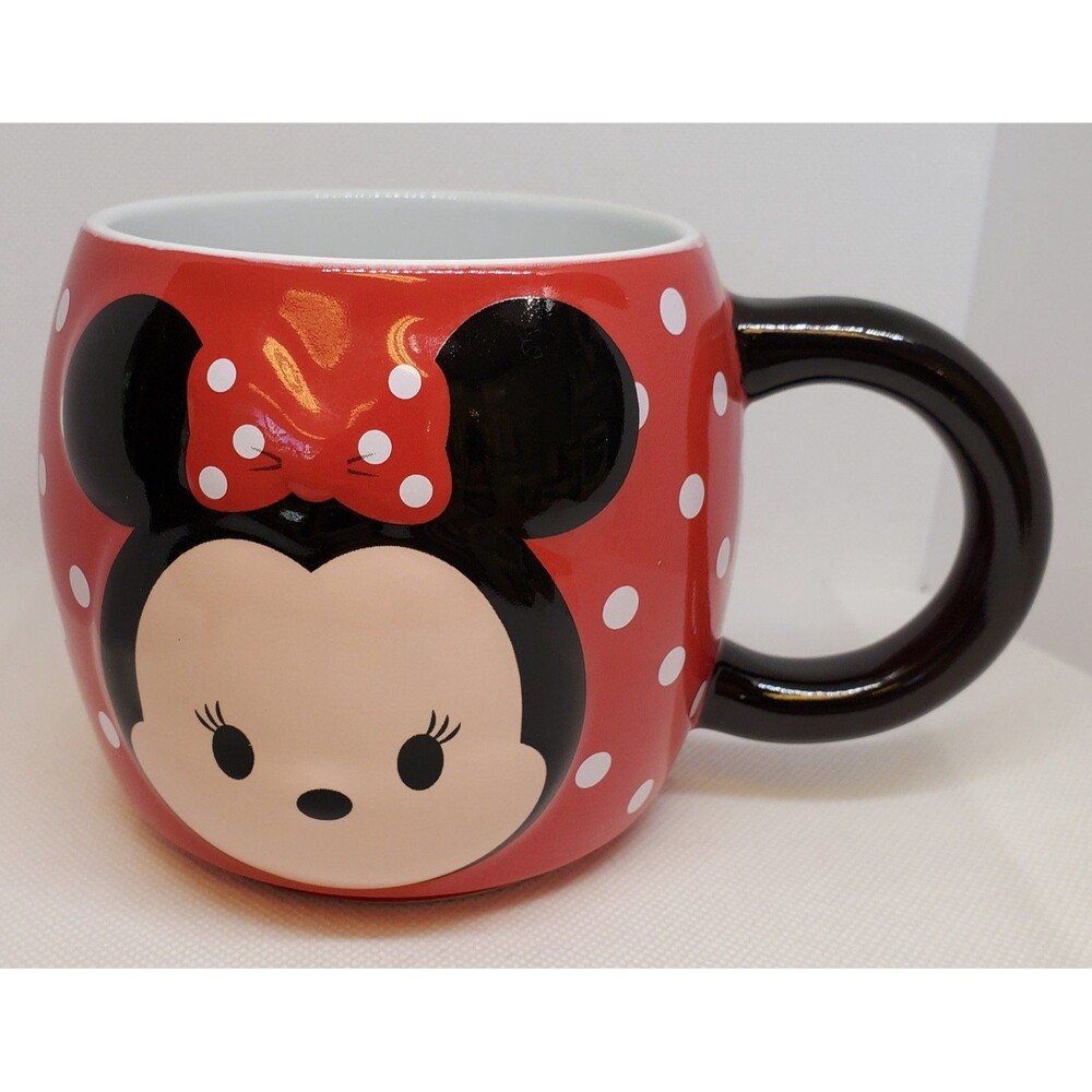 Minnie Mouse Cup with Handle Tsum Tsum Red and White Polka Dots Disney Parks